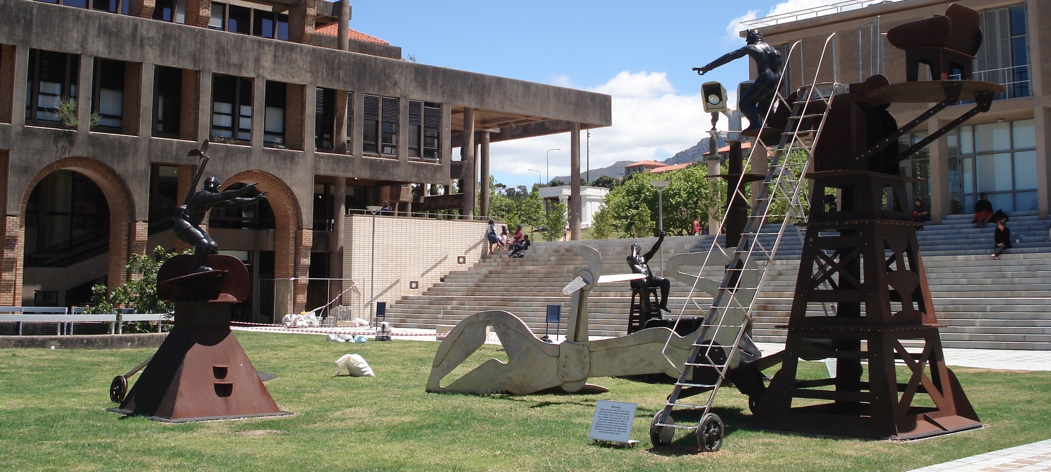 UCT middle campus statues