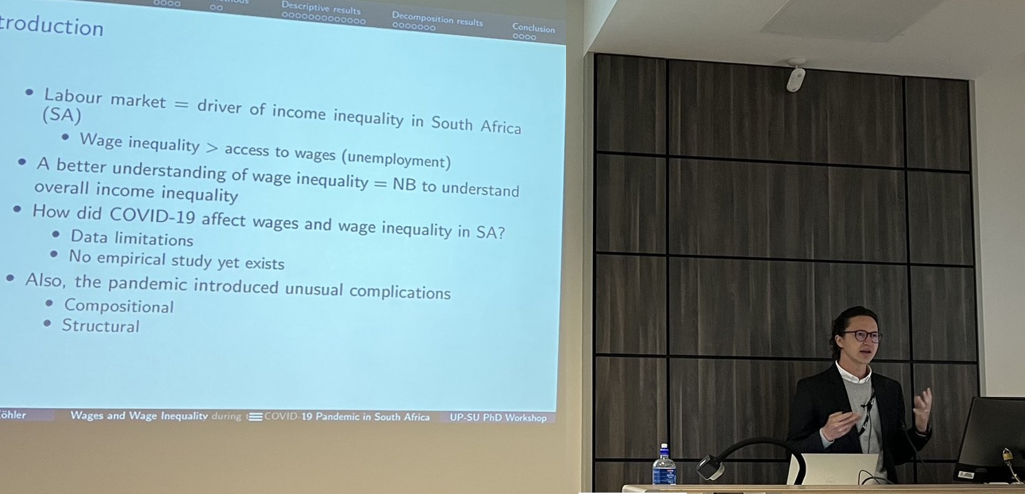 Tim Kohler at 3rd UP/Stellenbosch Uni  PhD Economics Workshop