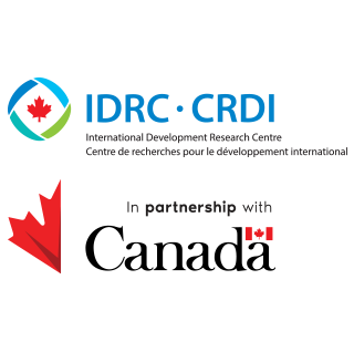 IDRC logo, in partnership with Canada logo