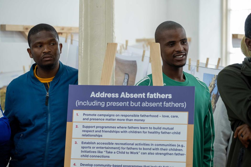 Visitors viewing a father’s Call to Action: “Address absent fathers”.