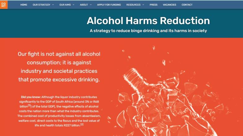 DGMT alcohol harms reduction screengrab