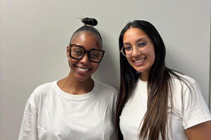 Keorapetse Mokoena and Kimae Rubbie of UCT’s award-winning Stargazers team.