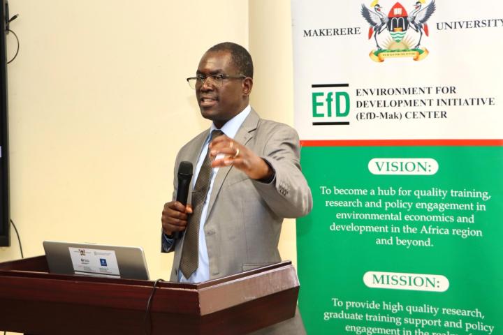 Prof. Muchapondwa presenting at the workshop