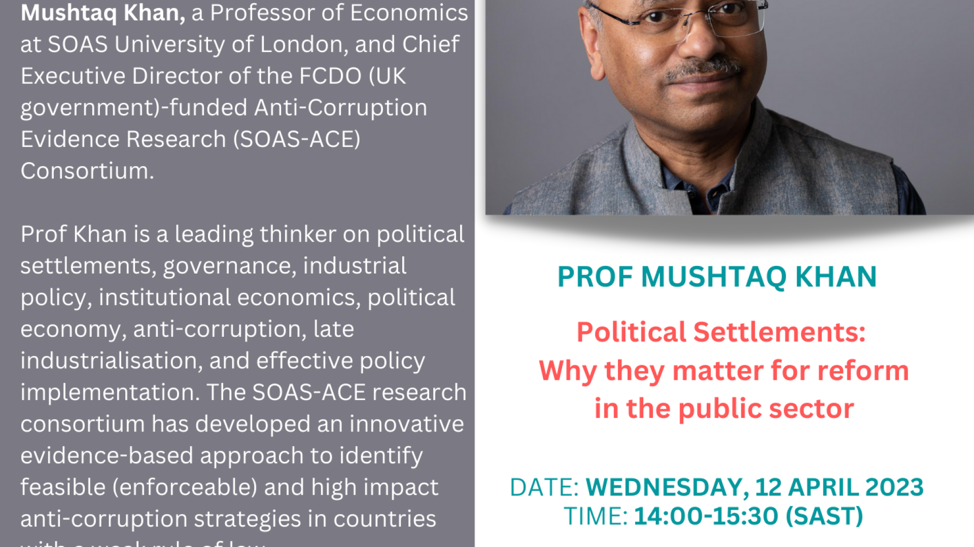 Prof Mushtaq Khan