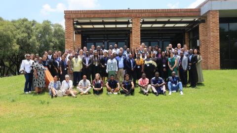 Group photo of the attendees at the Close-Out Celebration