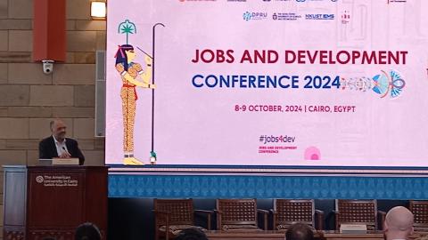 Haroon Bhorat at the #Jobs4Dev conference in 2024