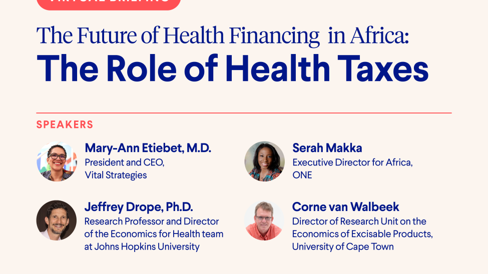 The Future of Health Financing in Africa: The Role of Health Taxes