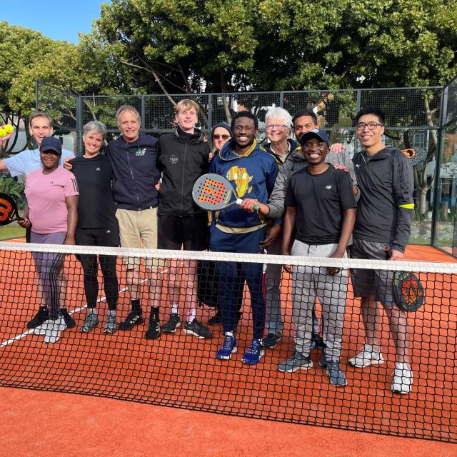 PRISM members, and family play padel