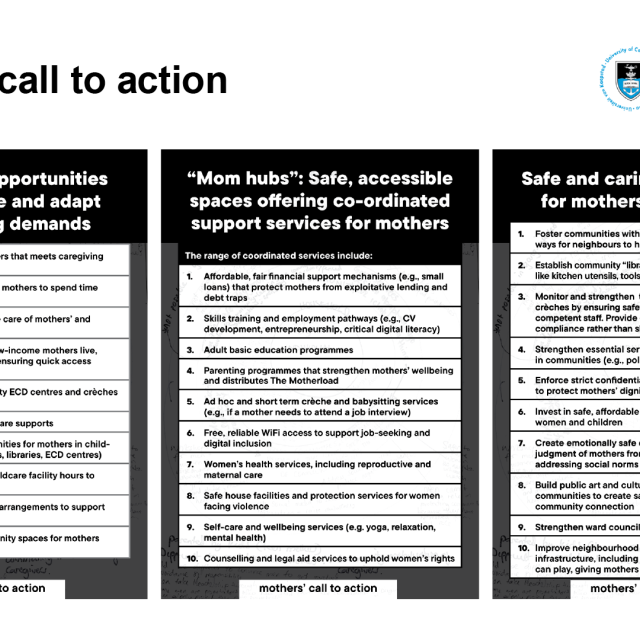 Mothers' call to action 2/2