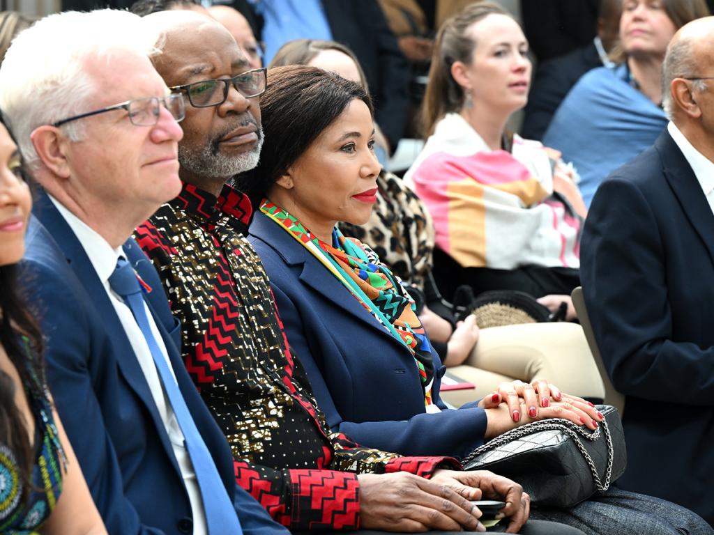 Attendees at the launch of the Nelson Mandela Memorial Centre and School of Public Governance.