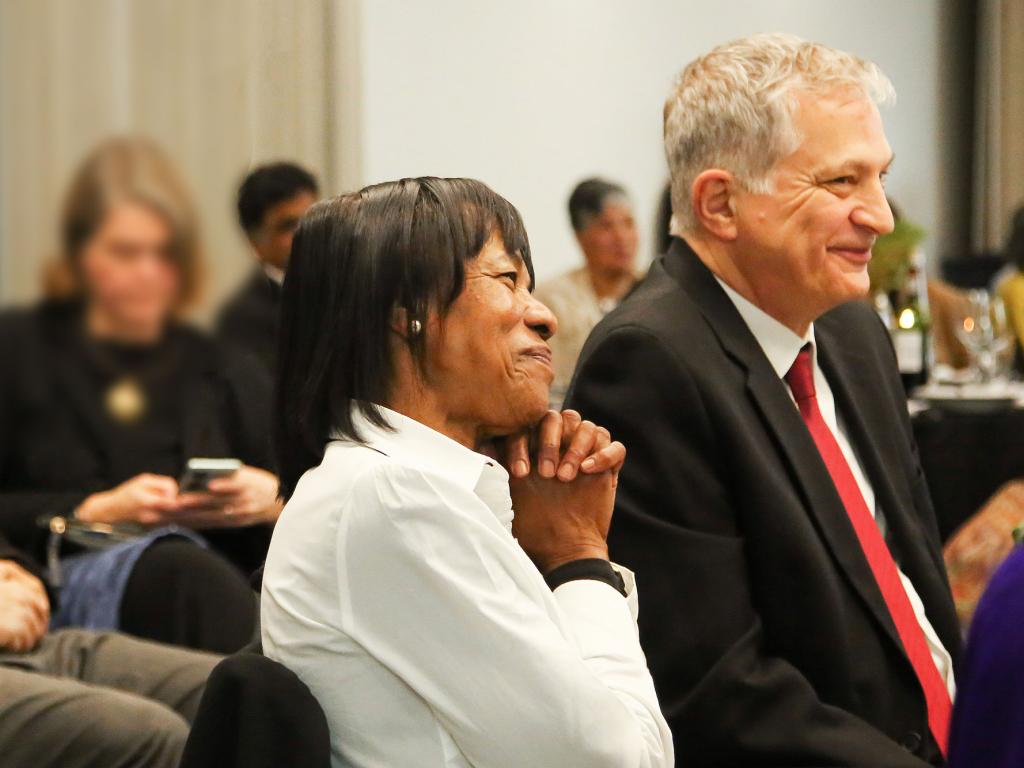 Professor Alan Hirsch (right) with Cheryl Carolus.