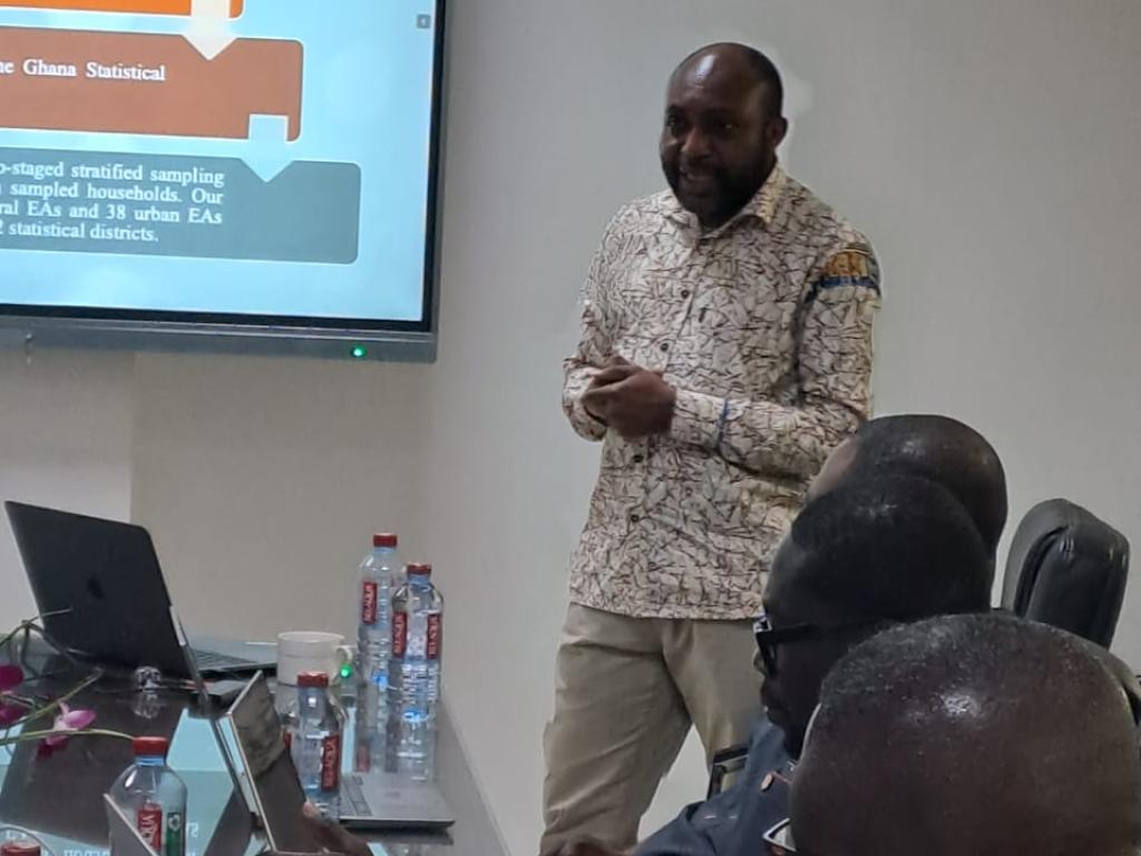 Dr Amin Karimu presenting at the workshop in May