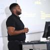 Darryl Nyamayaro presents on behalf of his team, iDini.