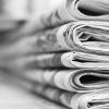 Stack of newspapers, stock photo