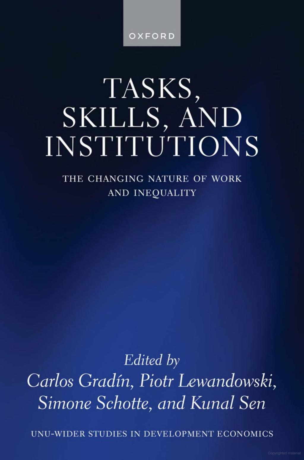 Tasks, Skills, and Institutions Cover